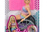 Barbie Fashionistas panenka na vozíku s kostkovaným oblečením
