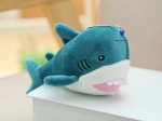 Plyšový žralok modrý přívěsek 12 cm