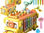 Interaktivní autobus Montessori 6v1 pro děti od 18 měsíců