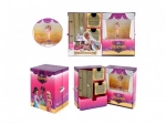Hrací skříňka šperkovnice princezny natahovací karton 27x18x6cm ve fólii