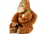 Plyšový orangutan s mládětem 28 cm ECO-FRIENDLY