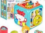 WOOPIE interaktivní senzorická kostka montessori 6v1 s vkládačkou