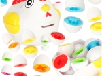 Edukativní puzzle Kura se sortérem na tvary vajec