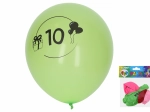 Nafukovací balónky 30 cm s číslem 10 – sada 5 ks