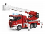 Bruder Hasičské auto s výsuvným žebříkem SCANIA 1:16