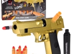 Hračkářský zlatý Desert Eagle s tlumičem