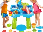 Woopie stolní vodní hračka 2v1 pískoviště s židličkou XL Aquapark