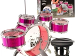 Dětská bicí souprava 5 dílů s židličkou