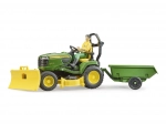 Zahradní traktor JOHN DEERE X949 s figurkou zahradníka BRUDER