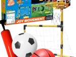 Woopie 2v1 sada basketbal a fotbalová branka s míči a pumpičkou