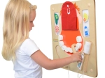 Masterkidz nástěnná senzomotorická tabule hygiena úst flex montessori