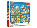 Puzzle 4v1 Tlapková Patrola Běžící Pejsci