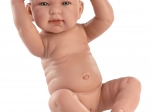 Llorens New Born holčička – realistická panenka miminko, celovinylové tělo 40 cm