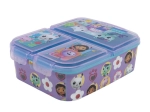 Obědový box fialový Gabby's Dollhouse s 3 přihrádkami