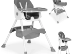 Jídelní židlička s podnosem a košíkem, 5bodový pás, ECOTOYS
