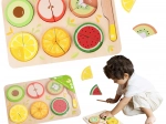 Dřevěné ovoce na krájení Montessori 23 ks