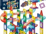 Woopie magnetické stavebnice 3D – edukativní kuličková dráha, 105 dílů