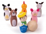 Dřevěné kuželky farma od Bigjigs Toys