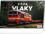 Stolní kalendář Vlaky 2026