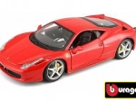 Kovový model auta Bburago Ferrari 458 Italia 1:24 červený