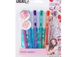 Tetovací sada s voňavými gelovými pery a šablonami