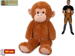 Plyšová opice 80 cm Plush Friends světle hnědá