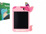 Růžová LCD kreslicí tabulka s motivem jednorožce 19,5 × 29 cm