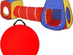 Dětský hrací stan 3v1 Tipi + Tunel + Domek