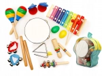 Hudební set 10 dětských nástrojů s batohem ECOTOYS