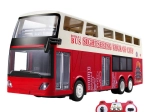 Dvoupatrový autobus RC 1:18 červený s dálkovým ovládáním