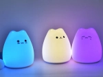 Silikonová LED lampička - kočka