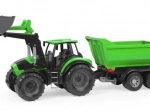 lena worxx traktor deutz-fahr s přívěsem a nakladačem