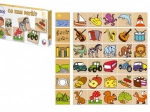 Detoa dřevěné puzzle Co kam patří