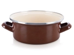 Smaltovaný hrnec Brown 20,5 cm, 2,2 l