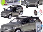 Kovový model elektrického crossoveru Volvo XC40 s funkcí světel a zvuků
