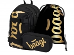 baagl školní set skate gold – batoh, penál a sáček