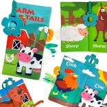 Textilní knížka s ocásky WOOPIE baby