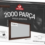 Rám na puzzle 96x68 cm hnědý