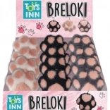 Plyšový přívěsek tlapka – mix 3 vzorů, balení 12 ks (display)