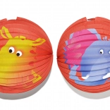 Papírový lampion koule se zvířecím vzorem 25 cm