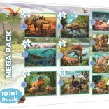 Puzzle 10 v 1 dinosauři