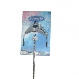 Princeznovská módní sada s korunkou a kouzelnou hůlkou