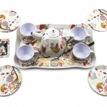 Plechová čajová sada pro děti, 15 dílů