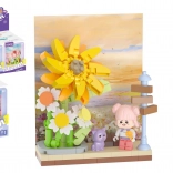 Mini stavebnice KOCO květinová scenérie