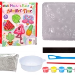 Dětský DIY set na magnetky Flamingo Meloun Sádra