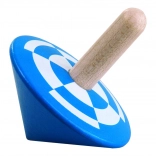 DETOA dřevěná točící káča – modrá