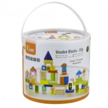 Dřevěné kostky - Město 75 dílků