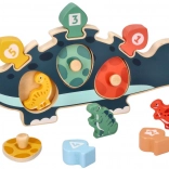 Dřevěná dětská skládačka - Dinozaur