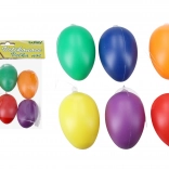 Dekorační barevná plastová vajíčka na zavěšení 6 cm