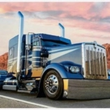 Diamantové malování Modrý truck 30x40 cm